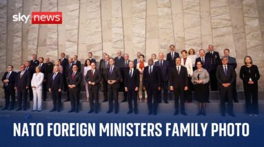 NATO foreign ministers gather for family photo