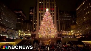 New York City lights up for the holidays