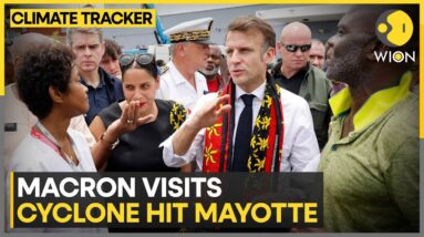 French President Emmanuel Macron Visits Cyclone-Ravaged Mayotte | WION Climate Tracker