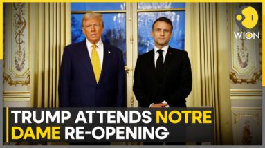 Trump Welcomed By World Leaders At Notre Dame Reopening Ceremony | WION | World News