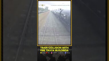 Florida: Train Dashcam Footage Shows Lead-Up To Collision With Fire Truck In Delray | WION Shorts