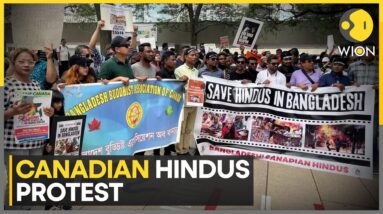 Canadian Hindus Stage Protest In Toronto Over Atrocities Against Minorities In Bangladesh | WION