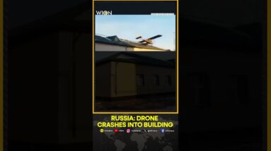 Russia-Ukraine War: Drone Crashes Into Building In Russia's Grozny | World News | WION Shorts