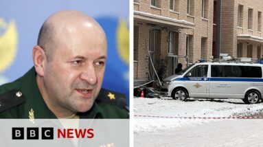 Russia detains Uzbek man over general's killing in Moscow | BBC News