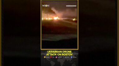 Ukrainian Drone Attack on Russia's Rostov Starts Fire at Oil Refinery, Says Regional Governor | WION