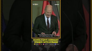 Scholz Says Germany Stands With Syrians 'Who Now Hope For A Fair, Just And Free Syria' | WION Shorts