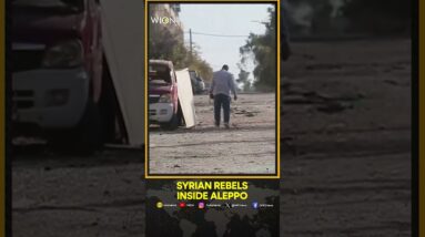 Syrian Rebels Inside Aleppo as Residents Survey Damage | WION Shorts