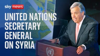 Watch live: UN Secretary General Antonio Guterres gives a news conference on Syria