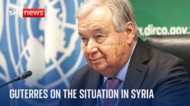 UN Secretary General Guterres on the situation in Syria