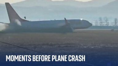 Video captures moments before South Korea plane crash