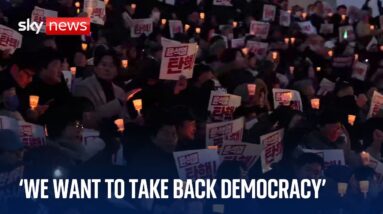 'We want to take back democracy': Thousands of protesters line Seoul streets