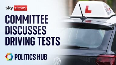 Watch live: Driving test availability on agenda at Transport Committee