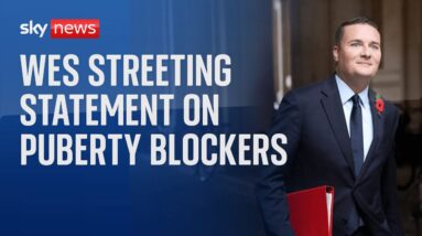 Watch Live: Wes Streeting statement on puberty blockers