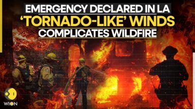 California Wildfire LIVE: Emergency Declared in LA as Tornado-like Winds Worsen Wildfire Crisis