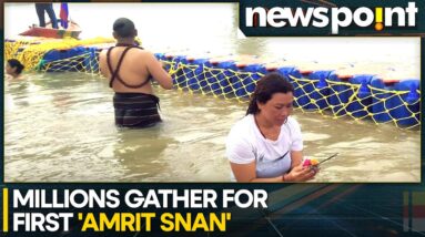 Maha Kumbh Mela 2025: Ash-Smeared Naga Sadhus Take Holy Dip In Sangam | World News | WION