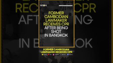 Former Cambodian lawmaker receives CPR after being shot in Bangkok | WION Shorts