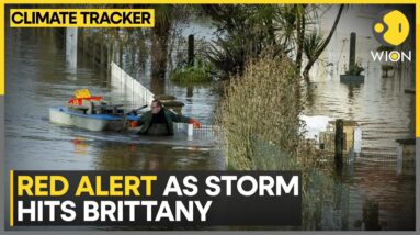 France Issues Red Alert as Violent Storm Hits Brittany | WION Climate Tracker | World News