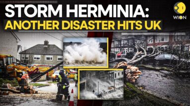 Storm Herminia LIVE Updates: UK, Ireland Battles Heavy Rain & Rapid Winds After Storm Eowyn | WION