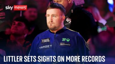 'Deep down I want to break Phil Taylor's record', says Luke Littler