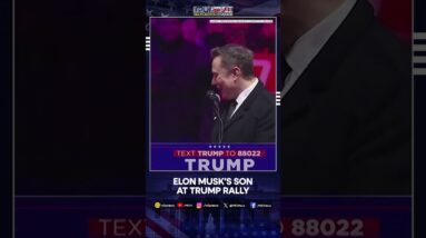 Elon Musk Brings His Son X On Stage At Trump Rally | WION Shorts