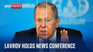 Russian Foreign Minister Sergei Lavrov holds his annual news conference in Moscow - Watch live