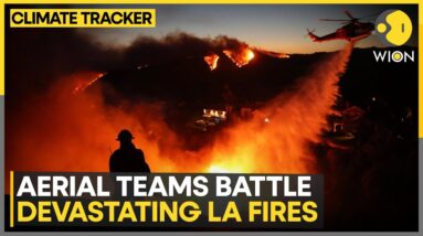 Los Angeles Wildfires: Firefighters Battle New Wildfire In California | WION Climate Tracker