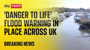 Live: Flooding in Leicestershire as 'danger to life' flood warning in place across UK