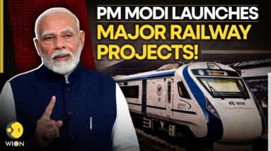 PM Modi LIVE: PM Modi Inaugurates And Lays The Foundation Stone Of Various Railway Projects | WION