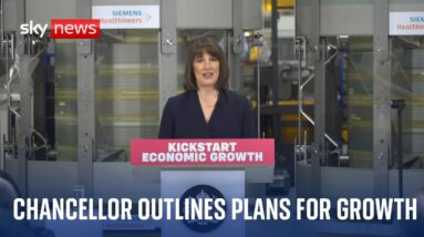 Chancellor Rachel Reeves delivers major speech on Labour's plans to grow the UK economy