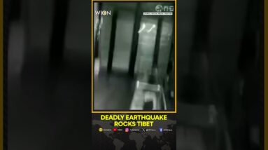 Surveillance Camera Shows Items Falling As Earthquake Rocks Tibet | WION Shorts