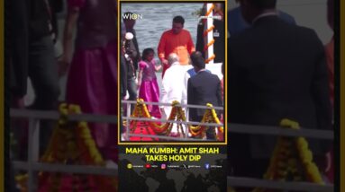 Maha Kumbh 2025: India's Home Minister Amit Shah Takes Holy Dip At Kumbh Mela | WION Shorts