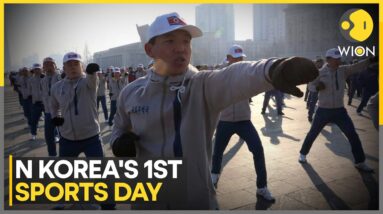 North Koreans Participate in Mass Exercises for Nation's First Sports Day of the Year