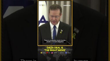 Israel Hamas Ceasefire: Israel's Prez Says Gaza Ceasefire Deal Is 'The Right Move' | WION Shorts