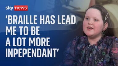 'The world has been asleep thinking about accessibility' says young braille advocate