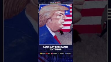 Trump 2.0 Inauguration: Drone Footage Shows Indian Artist’s Sand Art Dedicated To US Trump