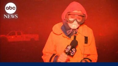 TV reporter battles ‘vicious’ winds amid LA fires