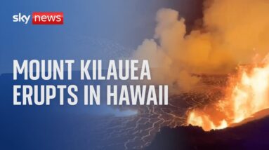 Volcano erupts in Hawaii