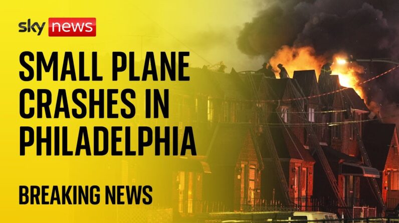 Philadelphia: CCTV captures moment small plane crashes into neighbourhood