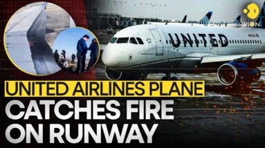 United Airline Plane Fire: Plane with 104 Passengers On Board Catches Fire | WION Originals