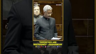 Trump Indian Deportees News: EAM Jaishankar Speaks In Rajya Sabha On Indian Deportees | WION Shorts