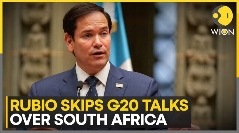 Rubio Skips G20 Talks In South Africa Over ‘Anti-American Agenda’ And Property Concerns | WION